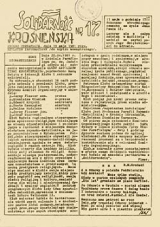 Solidarność Krośnieńska, nr 14 (24 marca 1981 roku)