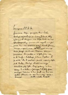 [List Kazimierza Wierzyńskiego do Marii Pawlikowskiej-Jasnorzewskiej]