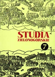 Studia Zielonogórskie: tom VII