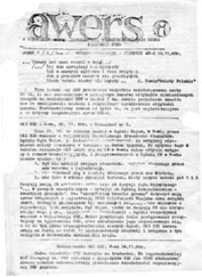 Awers: niezależny serwis informacyjny międzyuczelnianego biura prasowego NZS, numer 2, wydanie specjalne, P-ń 10.11.80r.