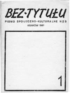 Bez tytułu: pismo społeczno-kulturalne NZS, nr 3-4