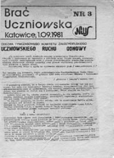 Brać Uczniowska, nr 3 (1.09.1981)