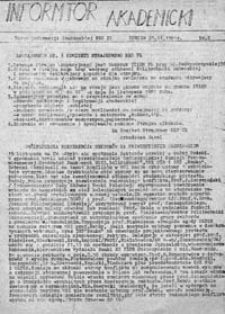 Informator Akademicki: Biuro Informacji Studenckiej NZS PL, nr 2 (21.11.1981 r.)