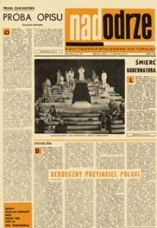 Nadodrze: dwutygodnik społeczno-kulturalny, nr 25 (6-19 grudnia 1969)