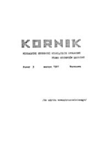 Kornik: niezależny studencki miesięcznik społeczny: pismo studentów medycyny, nr 2 (luty 1981)
