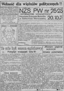 NZS-PW: informator wewnętrzny, nr 8 (9.04.1981 r.)