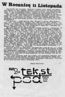 Podtekst: pismo NZS KUL, nr 2 (13)