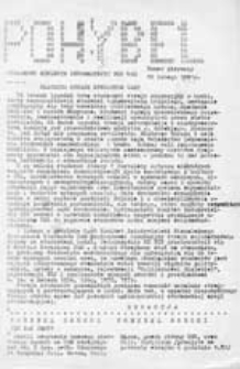 Pohybel: strajkowy biuletyn informacyjny NZS UAM, nr 1 (10 lutego 1981 r.)