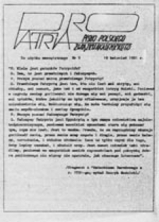 Pro Patria: pismo Polskiego Związku Akademickiego, nr 3 (19 kwiecień 1981 r.)