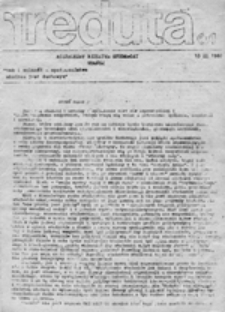Reduta: niezależny biuletyn studencki, nr 1 (10 IX 1980)