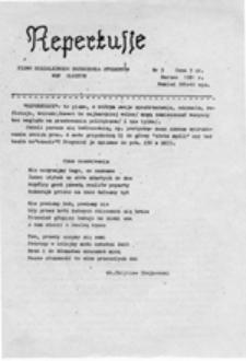 Reperkusje: pismo Niezależnego Zrzeszenia Student&oacute;w WSP Olsztyn, nr 5 (marzec 1981 r.)