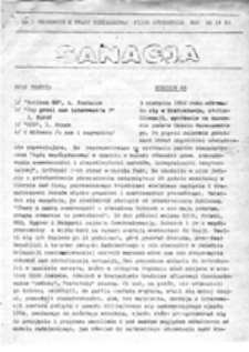 Sanacja: przedruki z prasy niezależnej: pismo studenckie NZS, nr 1 (24 IV 81)