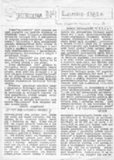 Spojrzenia: pismo student&oacute;w teologii KUL, nr 1 (listopad 1981)
