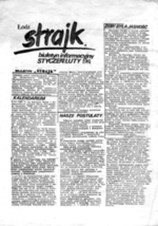 Strajk: biuletyn informacyjny (styczeń-luty 1981)