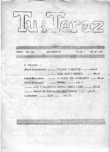 Tu i teraz: pismo NZS UAM, nr 1 (20 XI 1981)