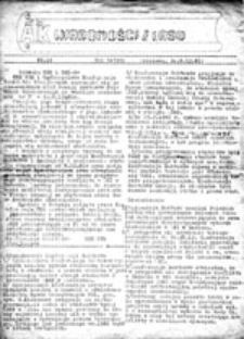 Wiadomości z lasu: informator strajkowy NZS Akademii Teologii Katolickiej, nr 16 (6.XII.81)