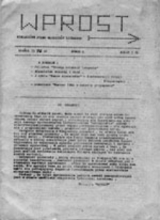 Wprost: niezależne pismo młodzieży licealnej, nr 3 (15 VI 81)