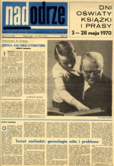 Nadodrze: dwutygodnik społeczno-kulturalny, nr 10 (10-23 maja 1970)