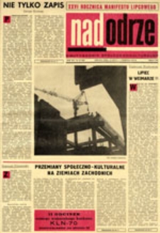 Nadodrze: dwutygodnik społeczno-kulturalny, nr 15 (19 lipca-1 sierpnia 1970)
