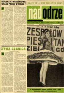 Nadodrze: dwutygodnik społeczno-kulturalny, nr 19 (13-26 września 1970)