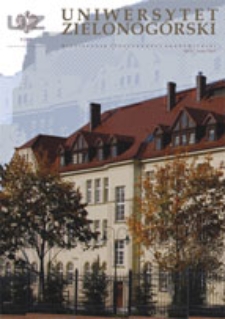 Uniwersytet Zielonog&oacute;rski, 2008, nr 8 (listopad)