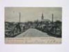 Cigacice / Tschicherzig; Totalsicht mit Oderbrűcke; Widok ogólny z mostu odrzańskiego