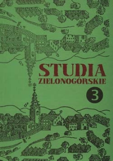 Studia Zielonogórskie: tom III