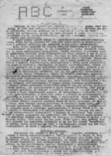 ABC: pismo studentów Uniwersytetu Gdańskiego, nr 1 (październik 1986)