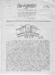 Ad Vocem: pismo Ruchu "Wolność i Pok&oacute;j", nr 1 (luty '90)