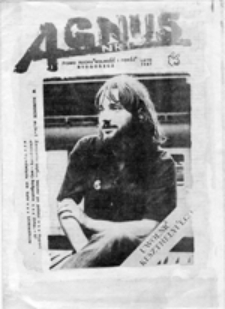 Agnus: pismo Ruchu "Wolność i Pok&oacute;j", nr 1 (lato 1987)