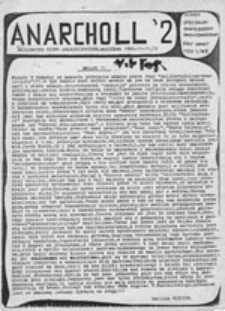 Anarcholl: naoliwione pismo anarchistyczne, nr 2, numer specjalny, zmniejszony, okolicznościowy (11-12.11.1989)