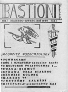 Bastion: "Młodzież Wszechpolska", nr 1 (marzec-kwiecień 1990)