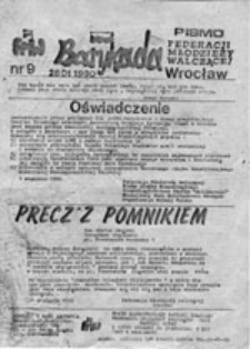 Barykada: pismo Federacji Młodzieży Walczącej, nr 9 (28.01.1990)