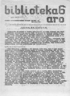 Biblioteka aro: pismo Akademickiego Ruchu Oporu we Wrocławiu, nr 1