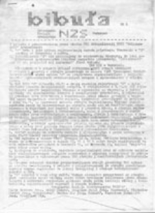 Bibuła: Tymczasowa Komisja Wykonawcza NZS Warszawa, nr 1