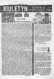 Biuletyn Federacji Anarchistycznej, nr 5