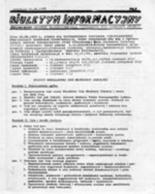 Biuletyn Informacyjny Regionalnego Komitetu Założycielskiego Niezależnej Unii Młodzieży Szkolnej, nr 1 (16.06.1989)