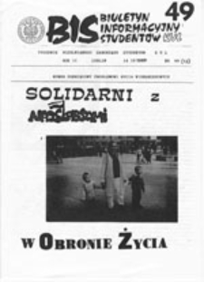 BIS (Biuletyn Informacyjny Studentów) KUL, nr 2 (1-8 IV 1990)