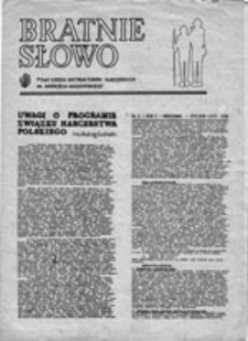 Bratnie słowo: pismo kręgu instruktor&oacute;w harcerskich im. Andrzeja Małkowskiego, nr 4 (luty-marzec 1981)