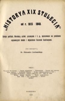 "Historya XIX stulecia": od r. 1815-1848
