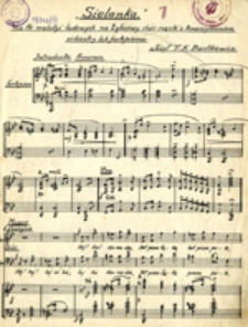 Sielanka: na tle melodyi ludowych na 2głosowy chór męzki z towarzyszeniem orkiestry lub fortepianiu