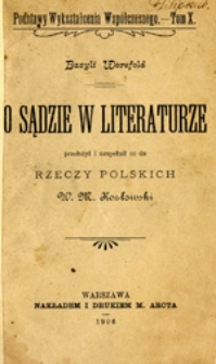 O sądzie w literaturze