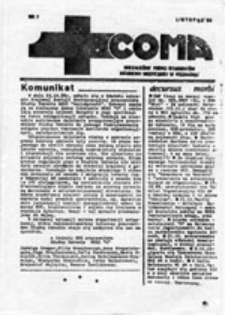 COMA: Niezależne Pismo Student&oacute;w Akademii Medycznej w Poznaniu, nr 9