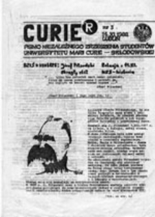 CURIER: pismo NZS UMCS, nr 8 (11.01.1989)
