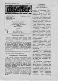 Dezerter: dwutygodnik informacyjny Ruchu "Wolność i Pokój", nr 4 (8 XI 1987)