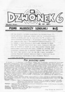 Dzwonek: pismo młodzieży szkolnej, nr 11 (13.09.89)