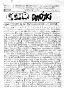 Echo Dwójki: pismo uczniów II LO im. H. Modrzejewskiej w Poznaniu, nr 4 (wrzesień 1985)
