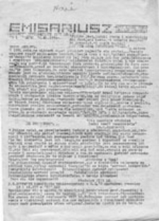 Emisariusz: biuletyn informacyjny VIII LO Gdańsk, nr 1 (20.01.1984)