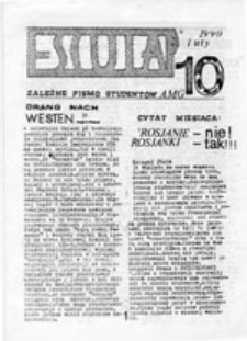 Eskulap: pismo środowiskowe NZS A[kademii] M[edycznej] G[dańsk], nr 10 (luty 1990)