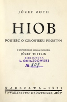 Hiob: powieść o człowieku prostym